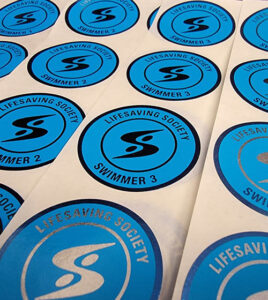 Swim for Life stickers - Swimmer (Blue)